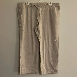 Talbots linen drawstring capri 16 WP